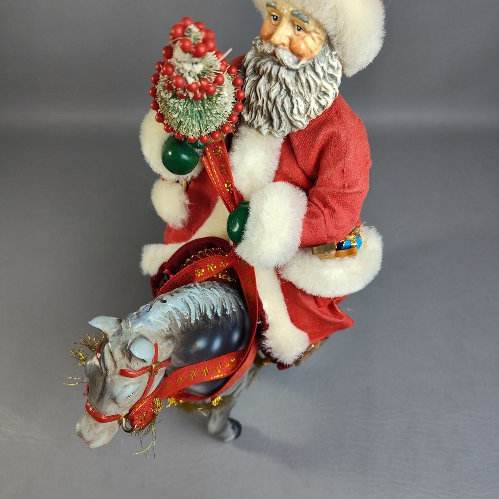 Vintage Possible Dreams Clothtique The Magic of Christmas Santa On Horse 1991 - Picture 12 of 16